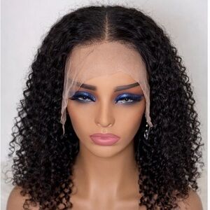 14”Curly curly 💯 human hair 13/6 lace front 250% density